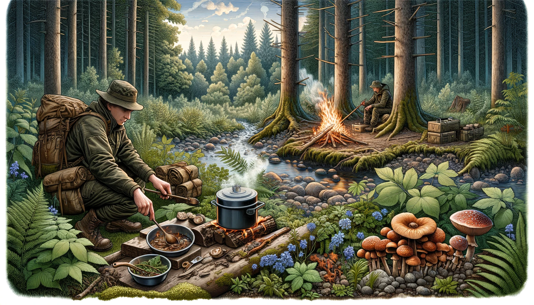 Survival Cooking and Foraging